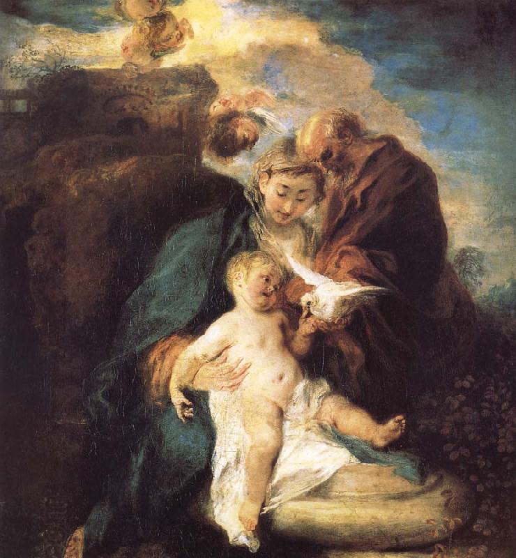 Jean antoine Watteau The rest in the flight to Egypt China oil painting art